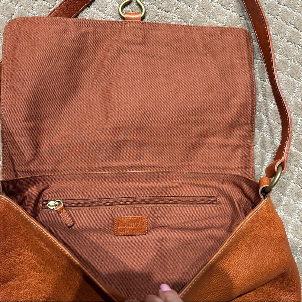 Lauren by Ralph Lauren Shoulder Bag in Saddle Tan - Picture 4 of 11